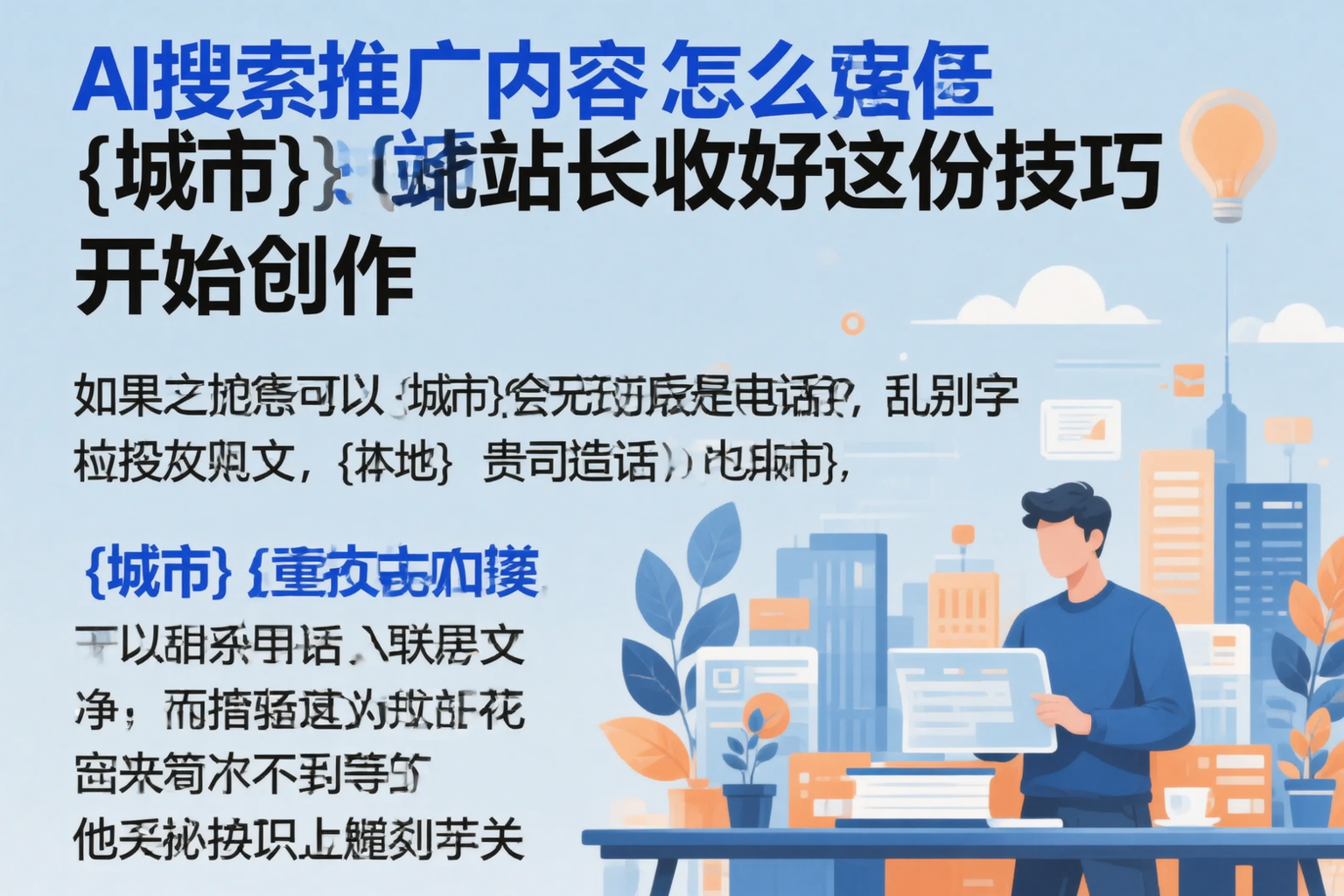 AI搜索推广内容怎么写?鹤壁站长收好这份技巧