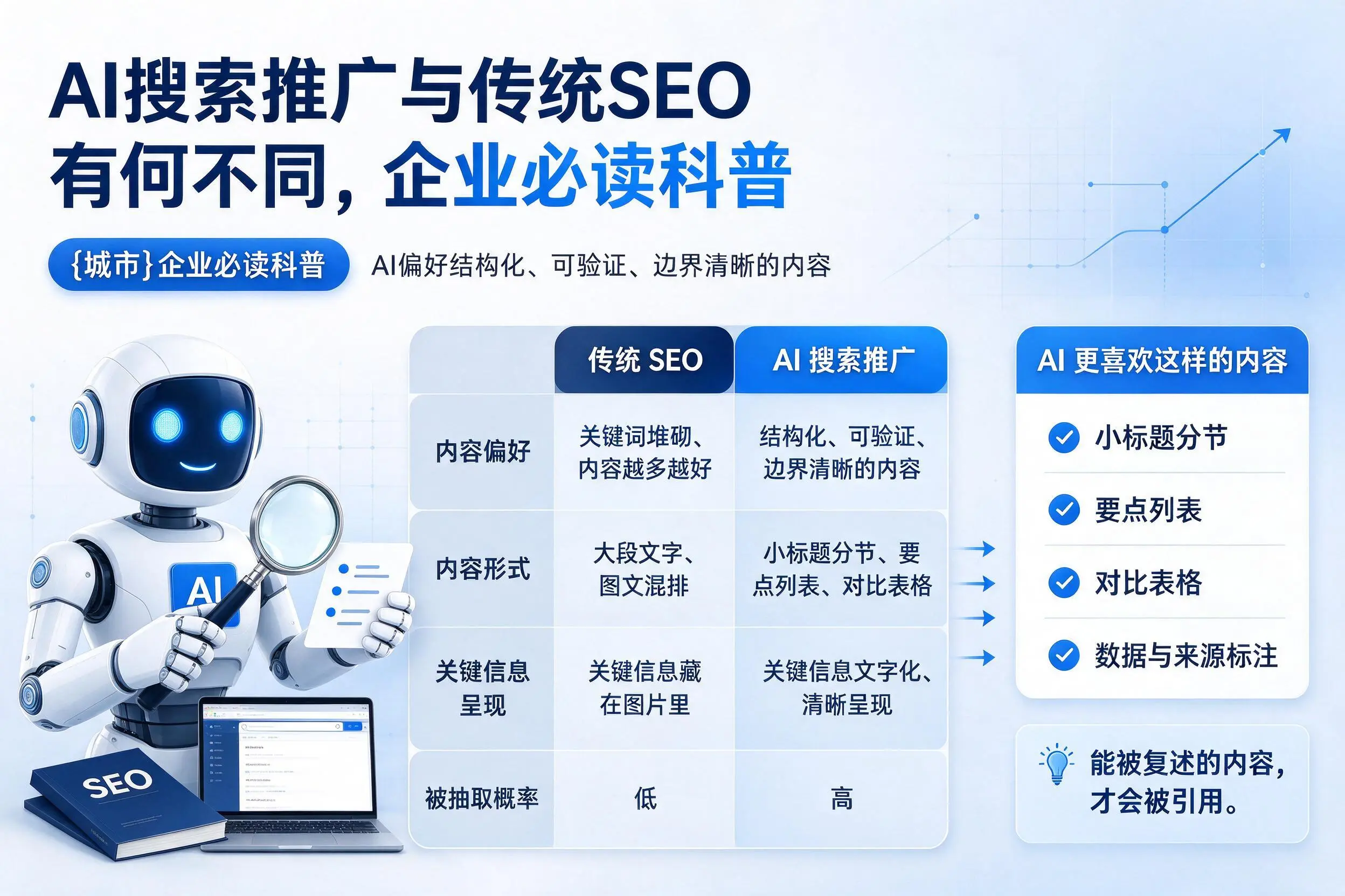 AI搜索推广与传统SEO有何不同,鹤壁企业必读科普